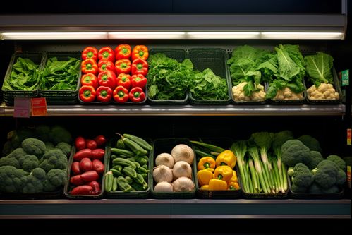 農(nóng)產(chǎn)品新鮮蔬菜貨架攝影圖 攝影圖