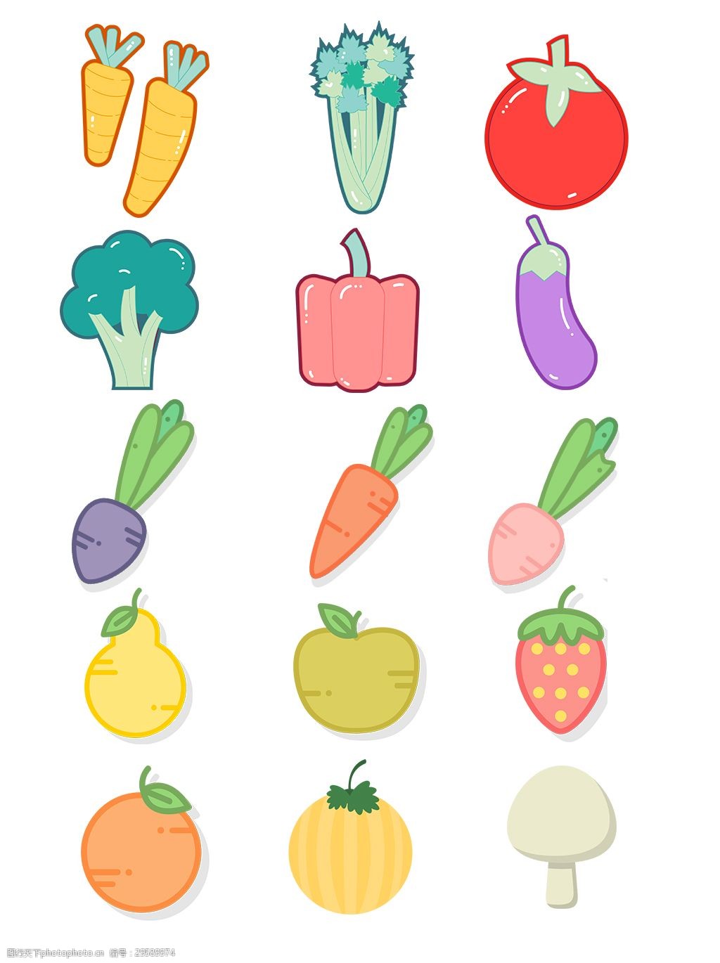 手繪扁平化風格在水果蔬菜農(nóng)副產(chǎn)品收購中的創(chuàng)新應用